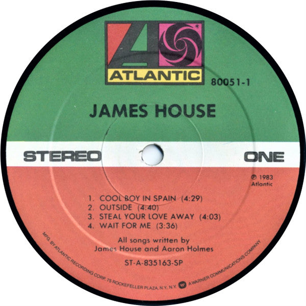 James House : James House (LP, Album)