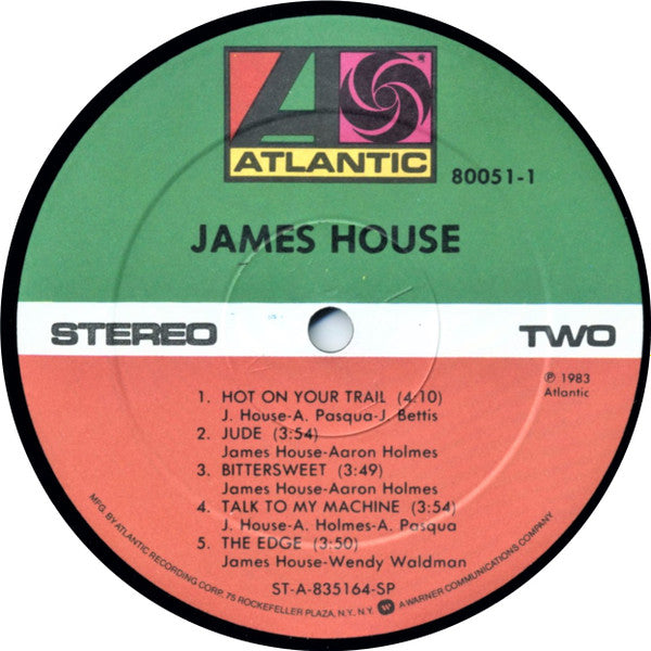 James House : James House (LP, Album)