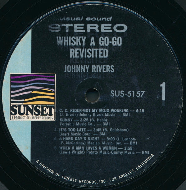 Johnny Rivers : Whisky À Go-Go Revisited (LP, Album, Styrene, She)