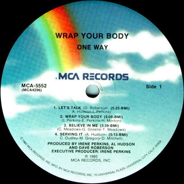 One Way : Wrap Your Body (LP, Album, Pin)