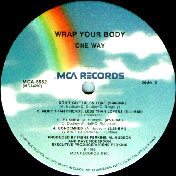 One Way : Wrap Your Body (LP, Album, Pin)