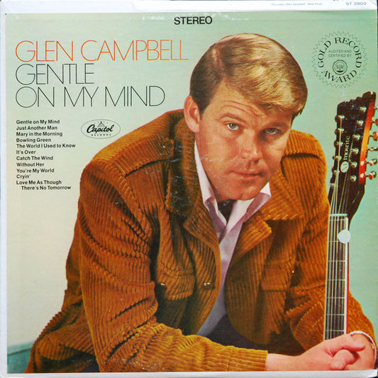 Glen Campbell : Gentle On My Mind (LP, Album, RP, Jac)