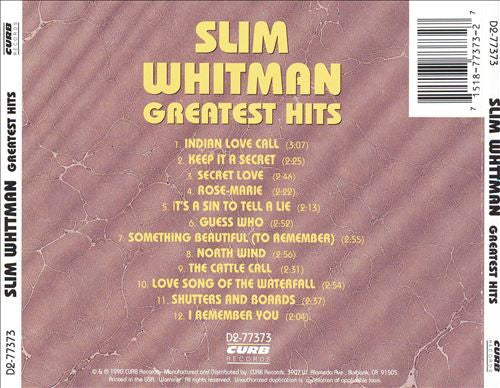 Slim Whitman : Greatest Hits (CD, Comp)