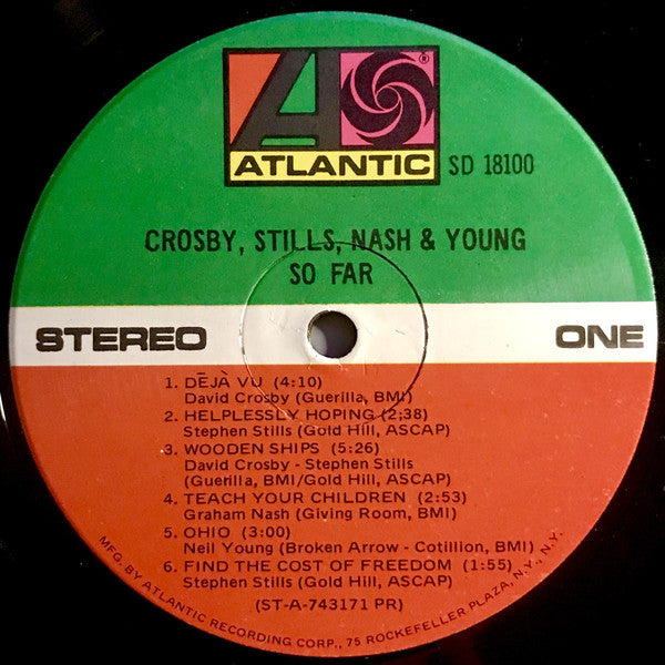 Crosby, Stills, Nash & Young : So Far (LP, Comp)