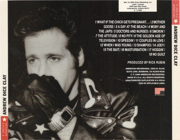 Andrew Dice Clay* : Dice (CD, Album, Club, RE)