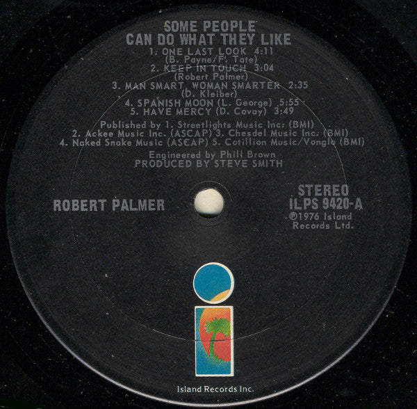 Robert Palmer : Some People Can Do What They Like (LP, Album)