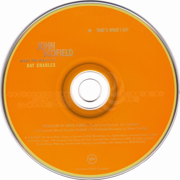 John Scofield : That's What I Say (John Scofield Plays The Music Of Ray Charles) (CD, Album)