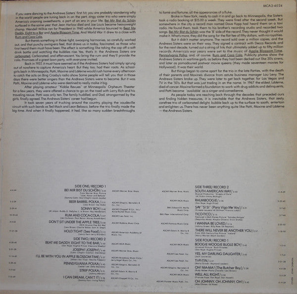 The Andrews Sisters : The Best Of The Andrews Sisters (2xLP, Comp, Gat)