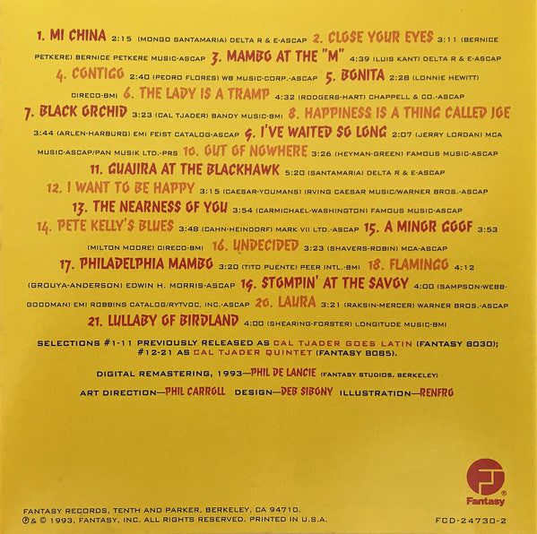 Cal Tjader : Black Orchid (CD, Album, Comp)