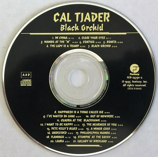 Cal Tjader : Black Orchid (CD, Album, Comp)