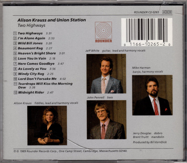 Alison Krauss And Union Station* : Two Highways (CD, Album, RE)