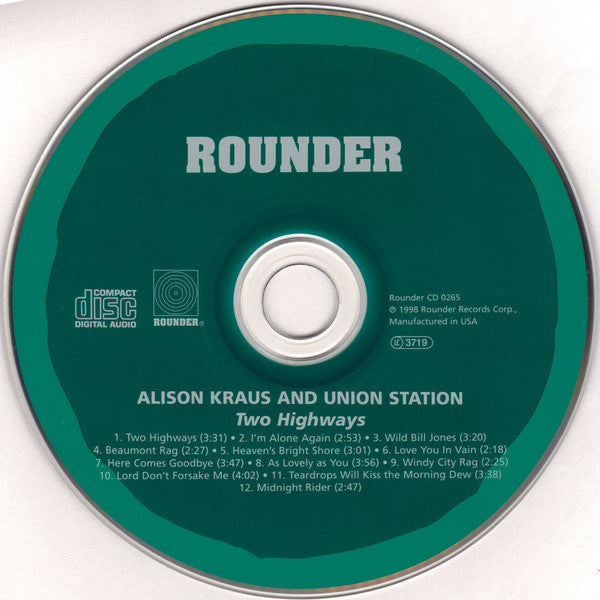 Alison Krauss And Union Station* : Two Highways (CD, Album, RE)