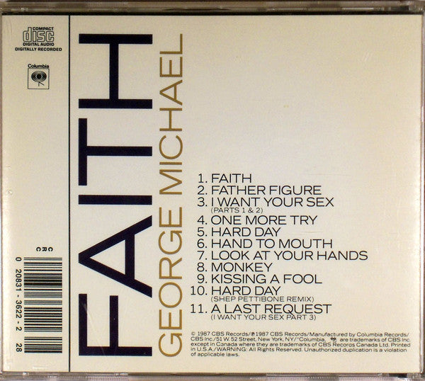 George Michael : Faith (CD, Album, Club, RE)