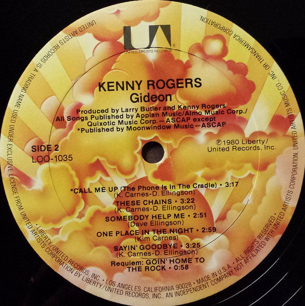 Kenny Rogers : Gideon (LP, Album)