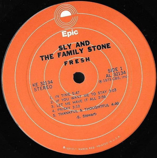 Sly And The Family Stone* : Fresh (LP, Album, Ter)