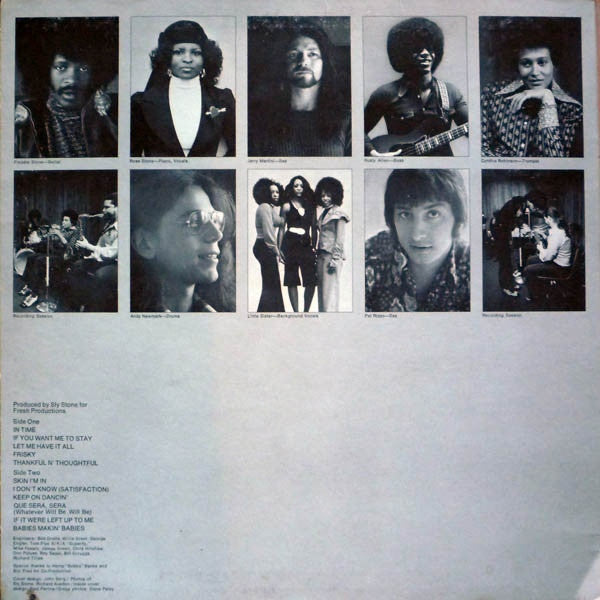 Sly And The Family Stone* : Fresh (LP, Album, Ter)