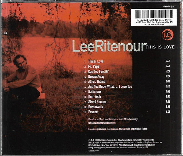 Lee Ritenour : This Is Love (CD, Album, Club, BMG)