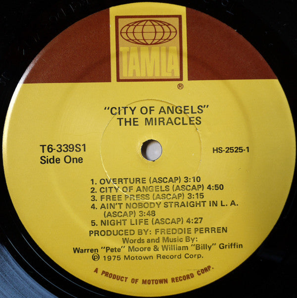 The Miracles : City Of Angels (LP, Album)