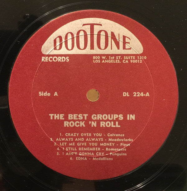 Various : The Best Vocal Groups In Rock 'N' Roll (LP, Comp, Mono, RE)