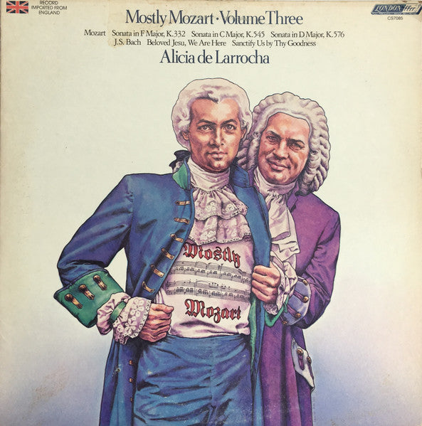 Alicia De Larrocha : Mostly Mozart Volume 3 (LP, Album)