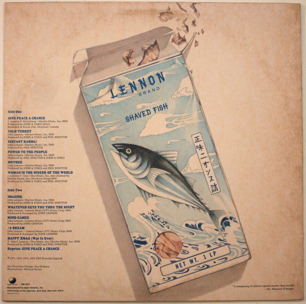 Lennon*, Plastic Ono Band* : Shaved Fish (LP, Comp, RE, Jac)