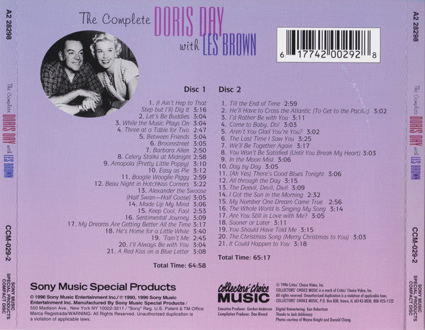 Doris Day With Les Brown : The Complete Doris Day With Les Brown (2xCD, Comp)
