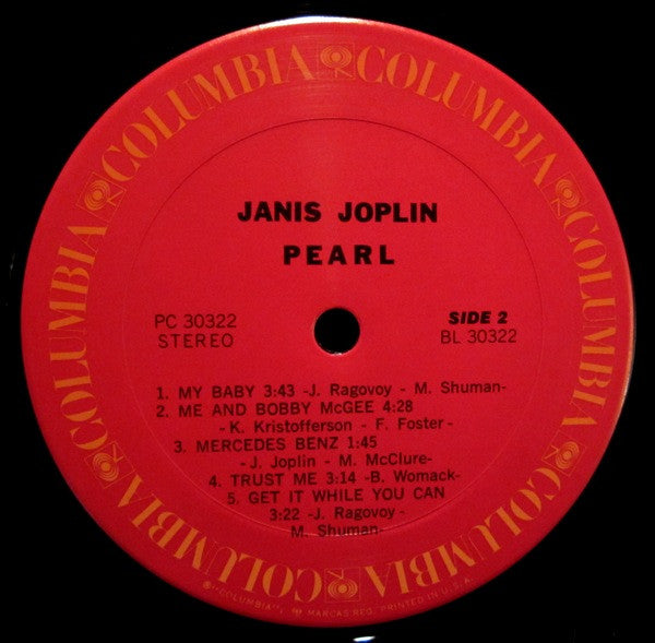 Janis Joplin : Pearl (LP, Album, RE)