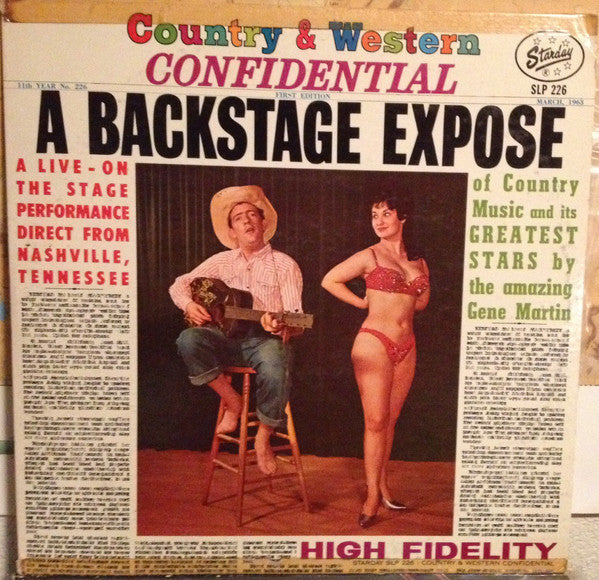 Gene Martin : Country & Western Confidential (A Backstage Expose) (LP)