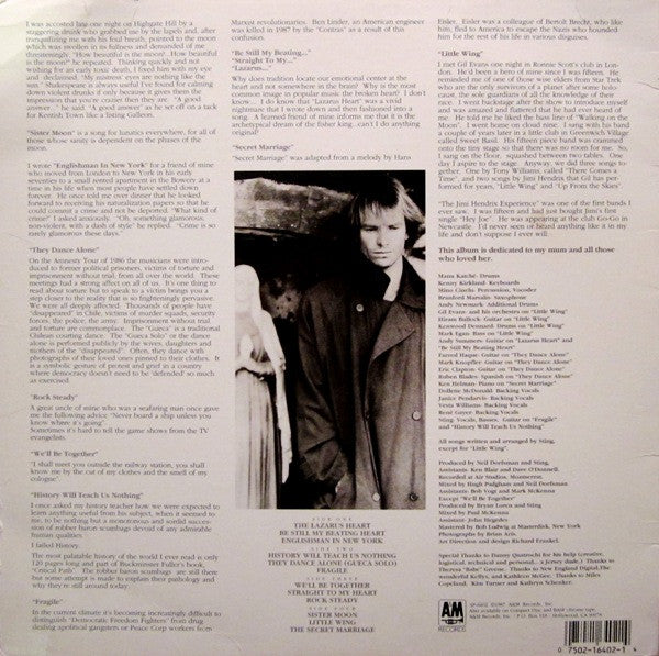 Sting : ...Nothing Like The Sun (2xLP, Album)