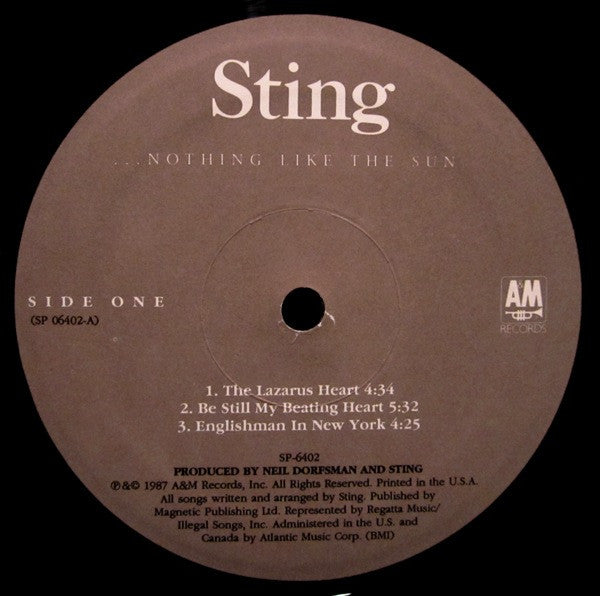 Sting : ...Nothing Like The Sun (2xLP, Album)