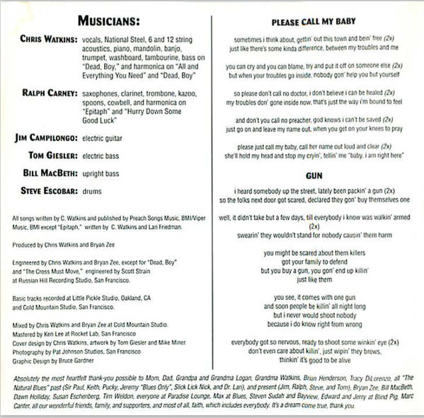 Preacher Boy : Preacher Boy & The Natural Blues (CD, Album)