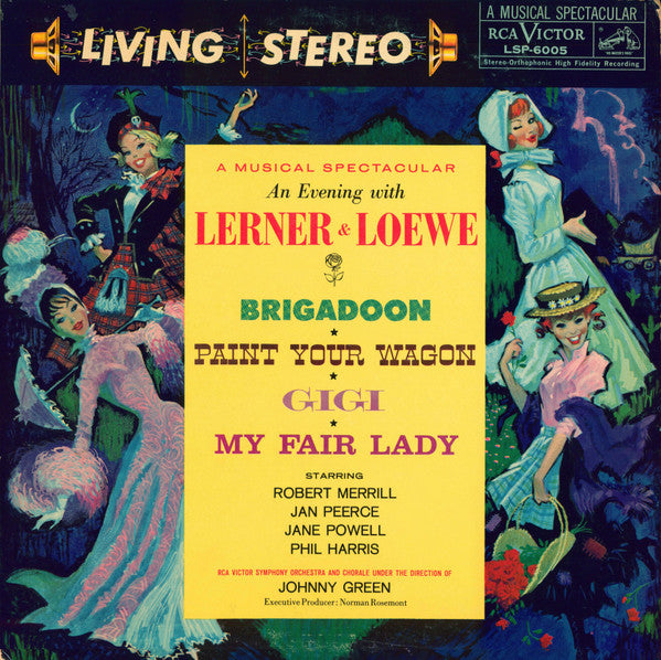 RCA Victor Symphony Orchestra And Chorale* : An Evening With Lerner & Loewe, Brigadoon, Paint Your Wagon, Gigi, My Fair Lady (2xLP, Album)