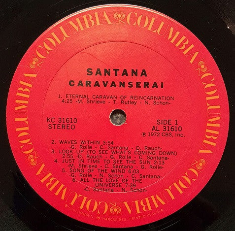 Santana : Caravanserai (LP, Album, Ter)
