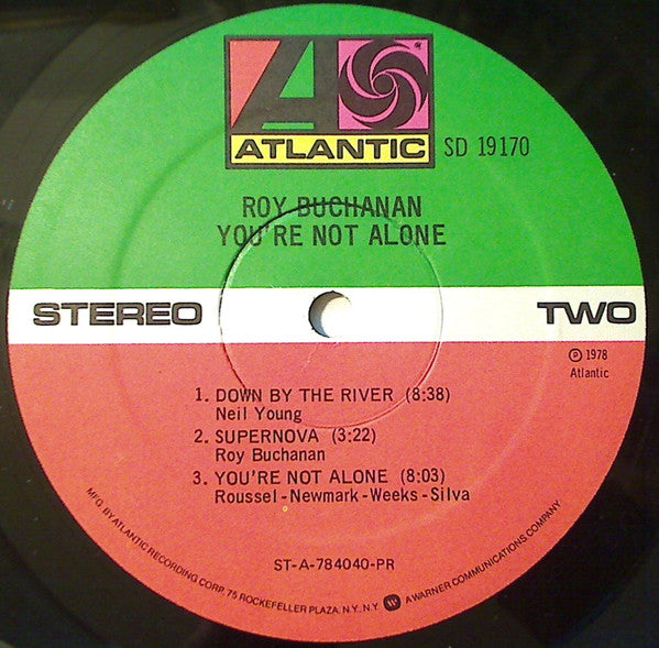 Roy Buchanan : You're Not Alone (LP, Album, PR )