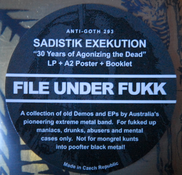 Sadistik Exekution : 30 Years Of Agonizing The Dead! (LP, Gol + 7", Gol + Comp, Die)