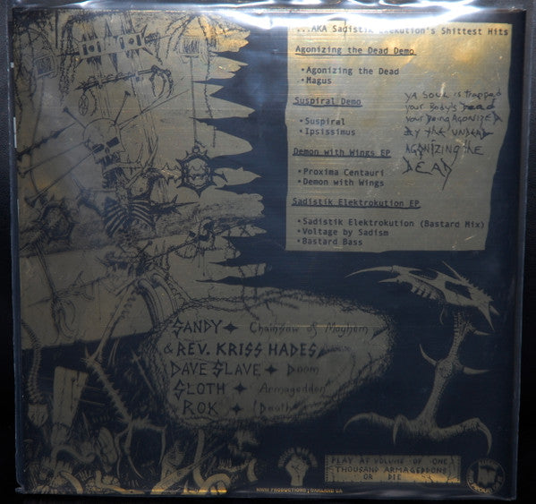Sadistik Exekution : 30 Years Of Agonizing The Dead! (LP, Gol + 7", Gol + Comp, Die)
