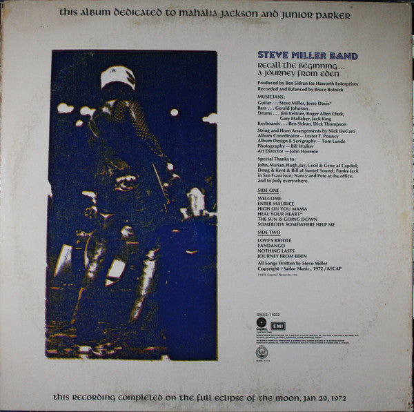 Steve Miller Band : Recall The Beginning...A Journey From Eden (LP, Album, Red)