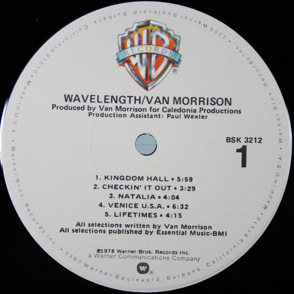 Van Morrison : Wavelength (LP, Album, Jac)