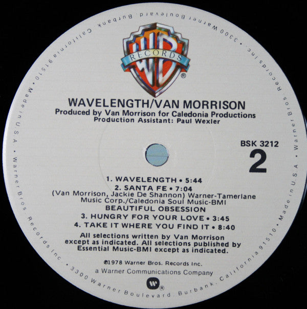 Van Morrison : Wavelength (LP, Album, Jac)