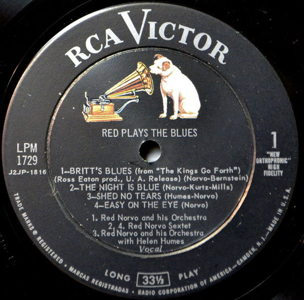 Red Norvo : Red Plays The Blues (LP, Album)