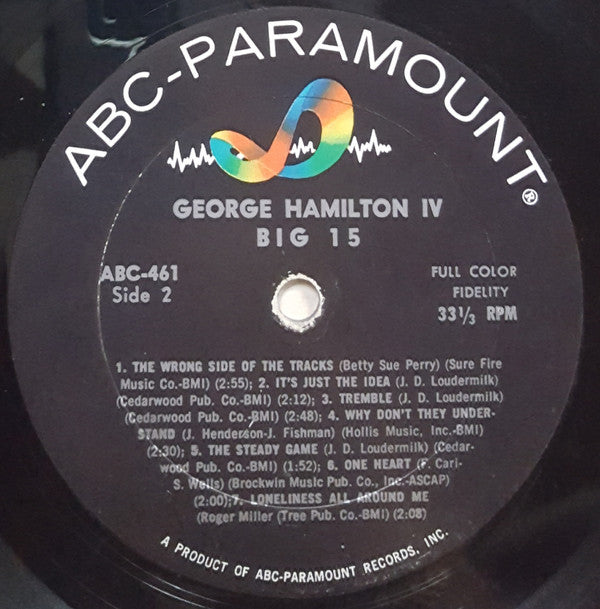 George Hamilton IV : Big 15 (LP, Album, Mono)