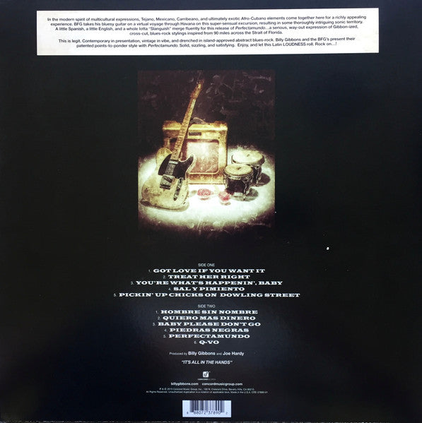 Billy Gibbons and The BFG's : Perfectamundo (LP, Album)