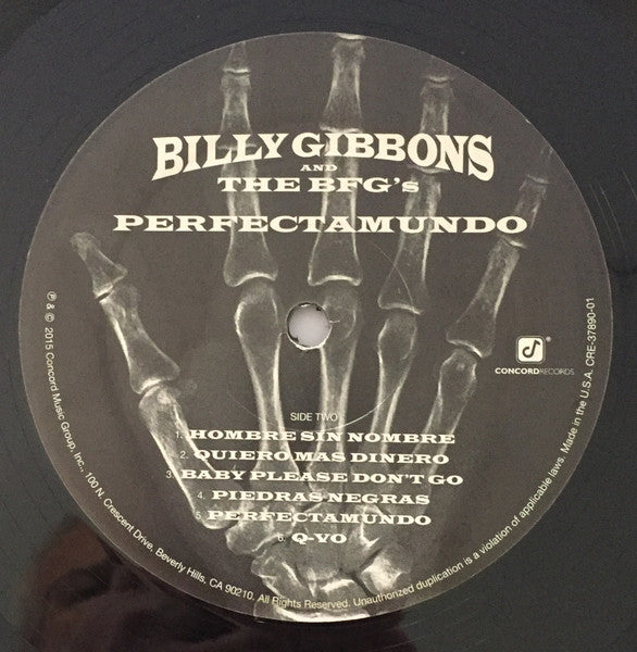 Billy Gibbons and The BFG's : Perfectamundo (LP, Album)