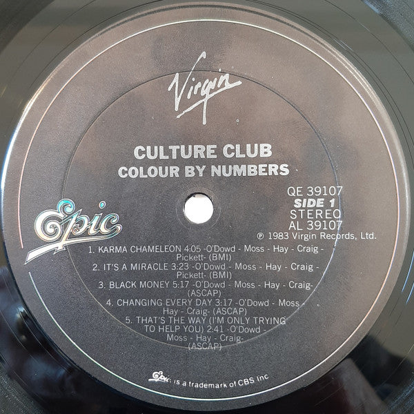 Culture Club : Colour By Numbers (LP, Album, Pit)