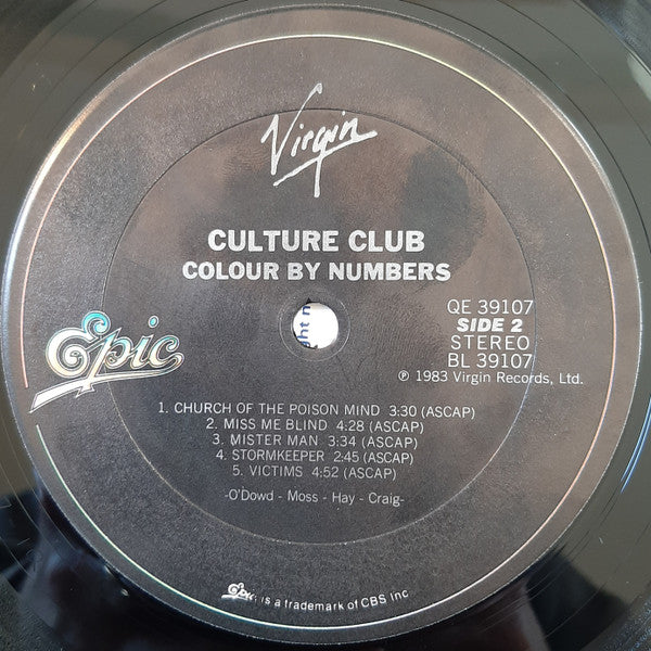 Culture Club : Colour By Numbers (LP, Album, Pit)