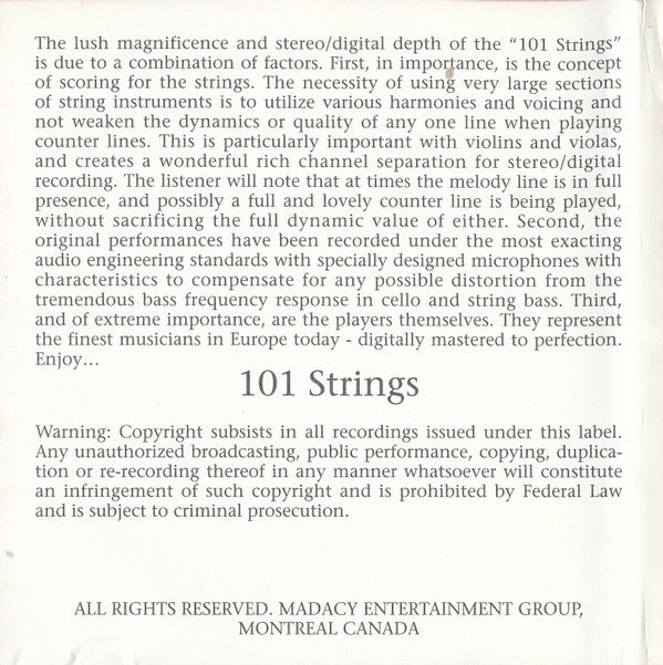 George Gershwin : 101 Strings Orchestra* : Rhapsody In Blue (CD, Album)
