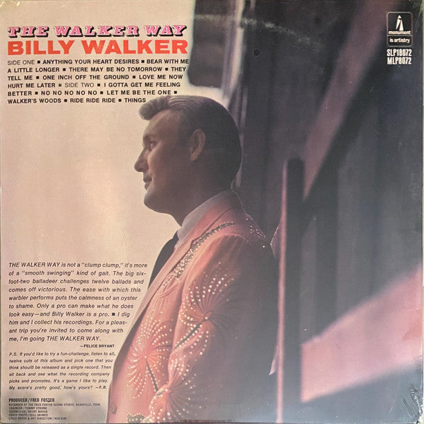 Billy Walker : The Walker Way (LP, Album)