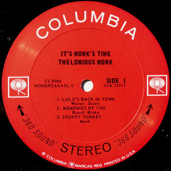 Thelonious Monk : It's Monk's Time (LP, Album, 2-e)