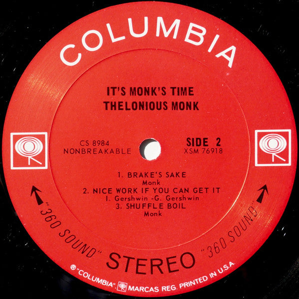 Thelonious Monk : It's Monk's Time (LP, Album, 2-e)
