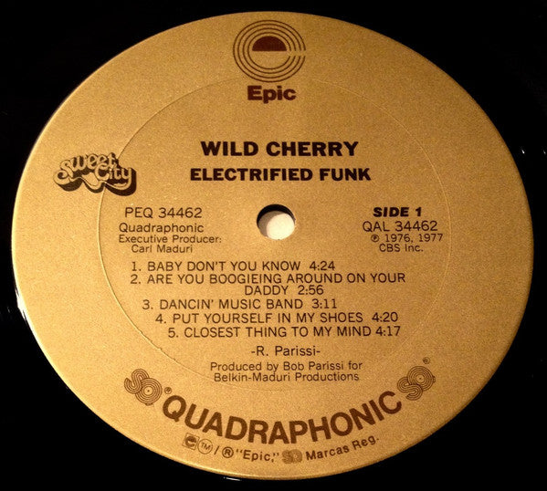 Wild Cherry : Electrified Funk (LP, Album, Quad, Ter)